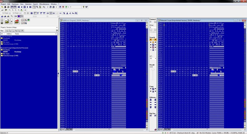 Comparatif entre 2 dump originaux